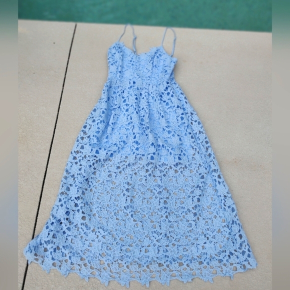 Aster the label blue cotton dress - Picture 5 of 12